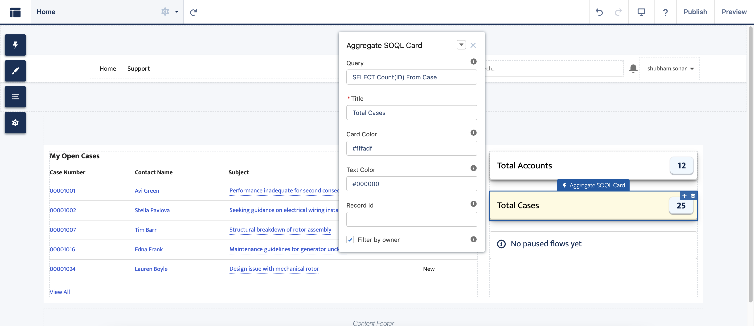 Experience Cloud Home Page (Builder View)