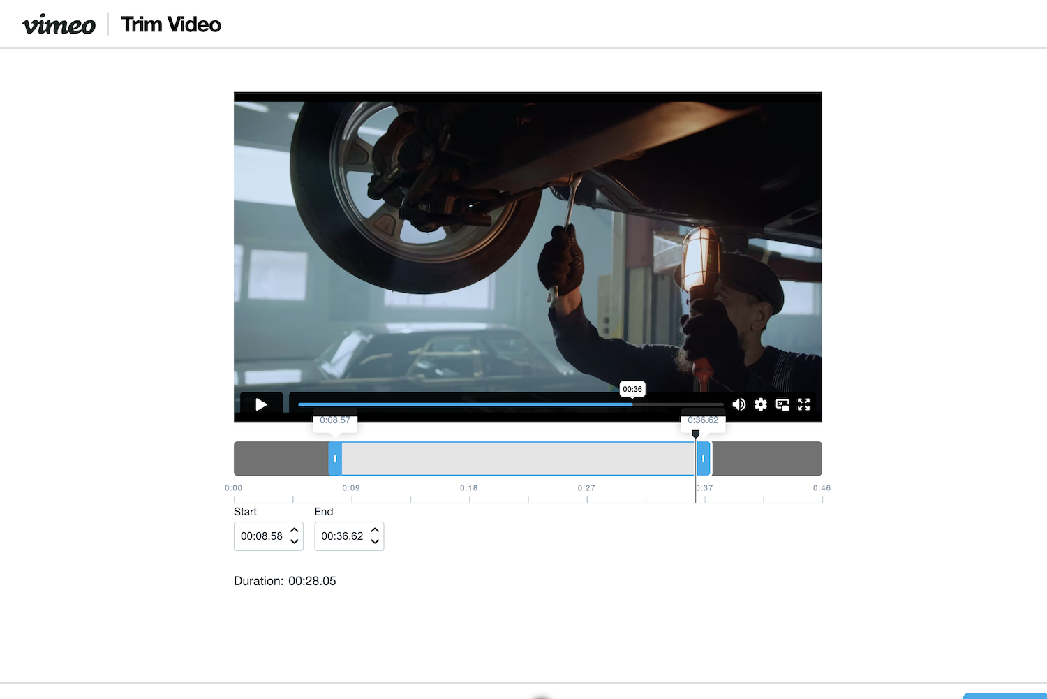 Como criar um gif no aplicativo do Vimeo para o Salesforce