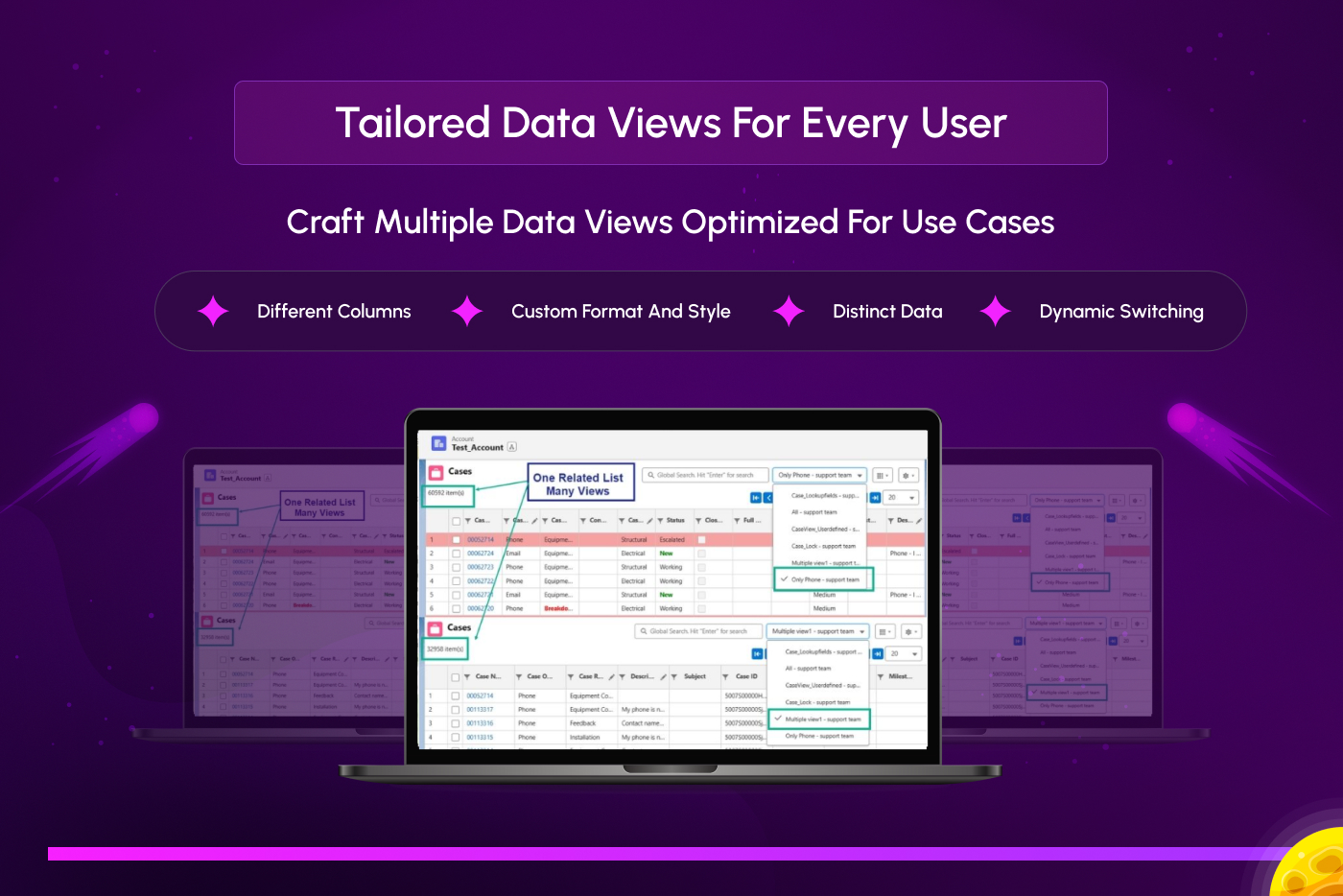 Create Multiple User-Defined Grids, Switch in Real-Time, and Share Views Effortlessly