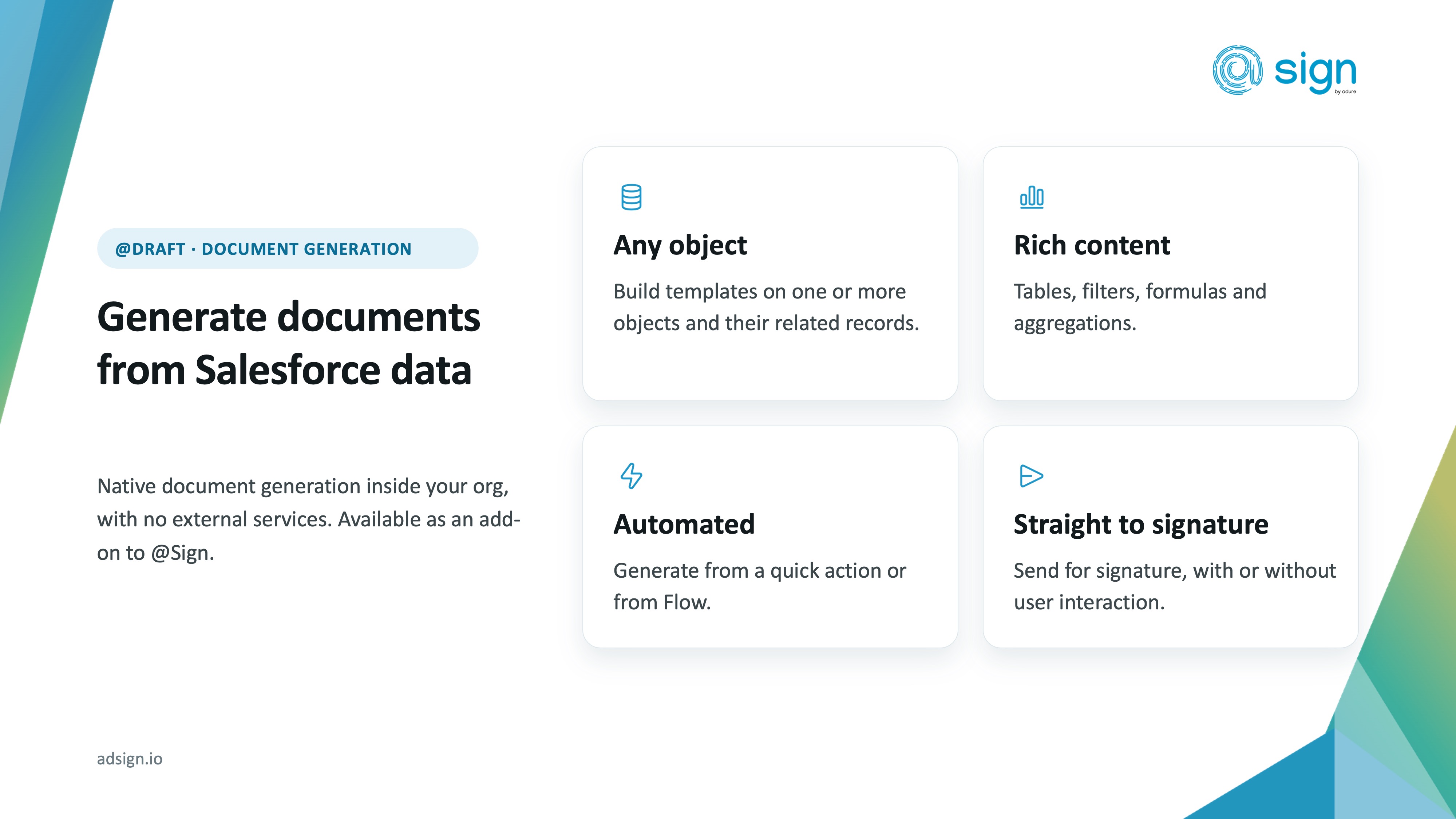 Zoho Sign E-Signatures, Document Generation & Forms for Salesforce | Salesforce AgentExchange screenshot 5