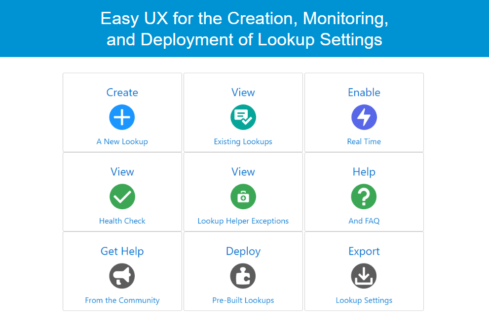 Lookup Helper Menu