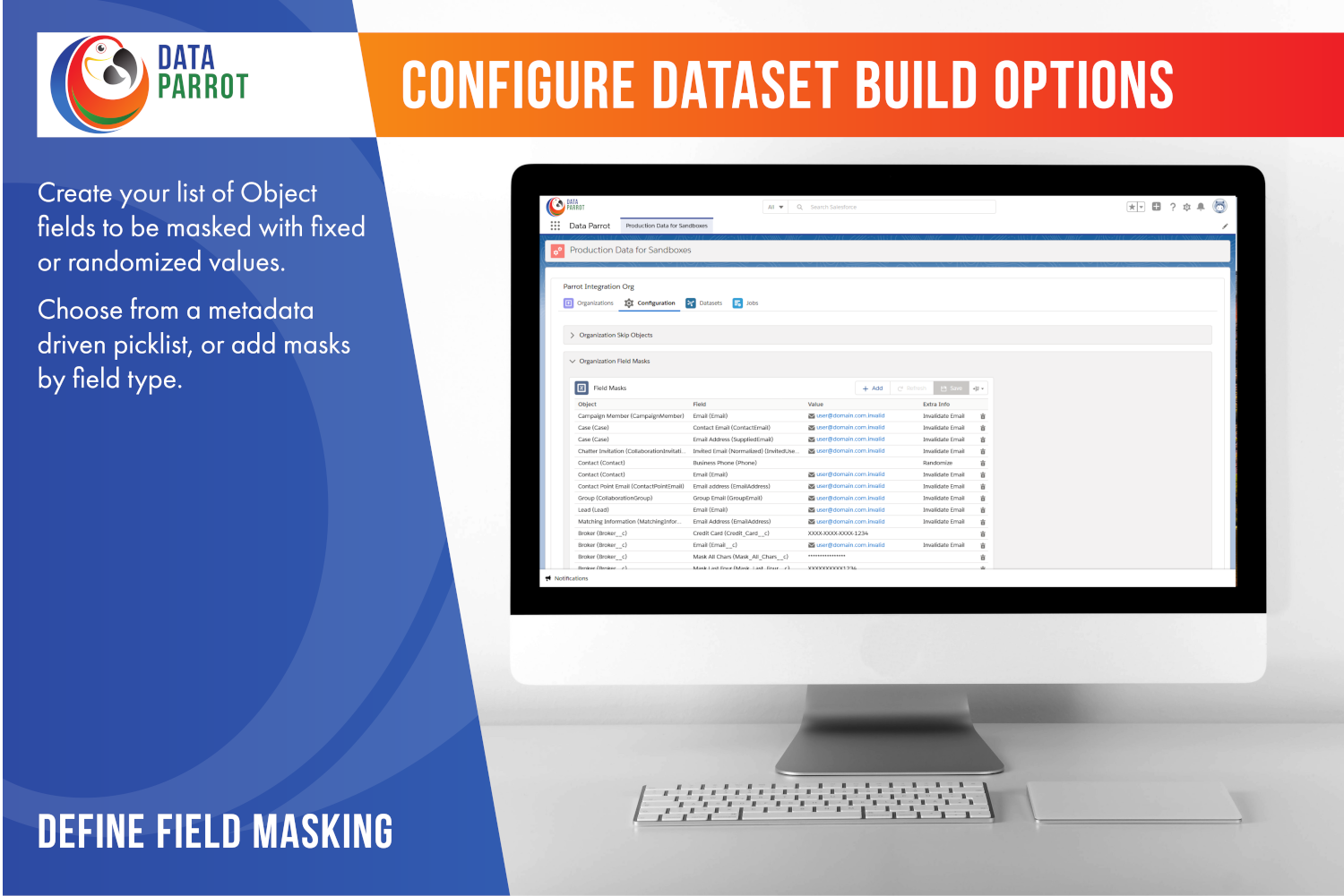 Define Field Masking Configuration
