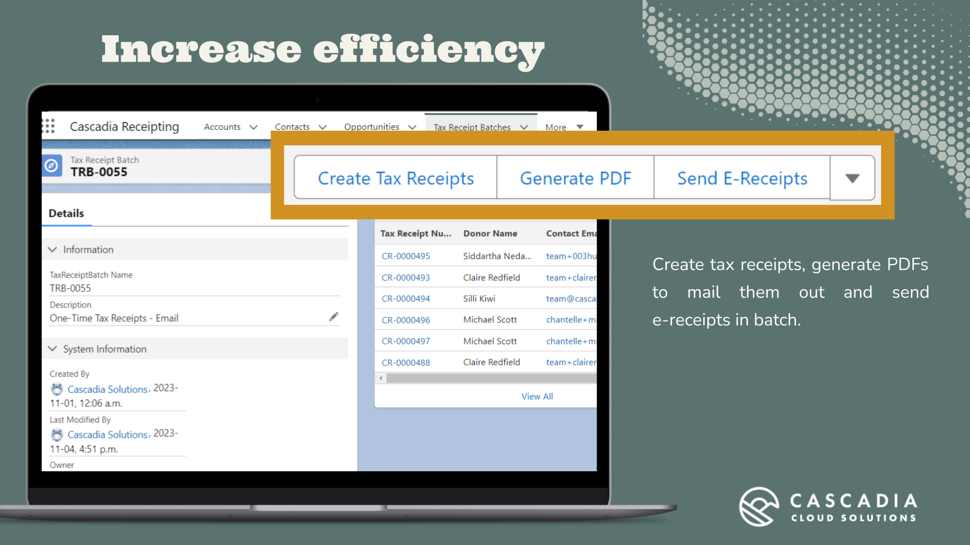 Salesforce Nonprofit Donation Tax Receipts and Acknowledgements for AFNP fka NPC | Streamlined Tax Compliance | Salesforce AgentExchange screenshot 5
