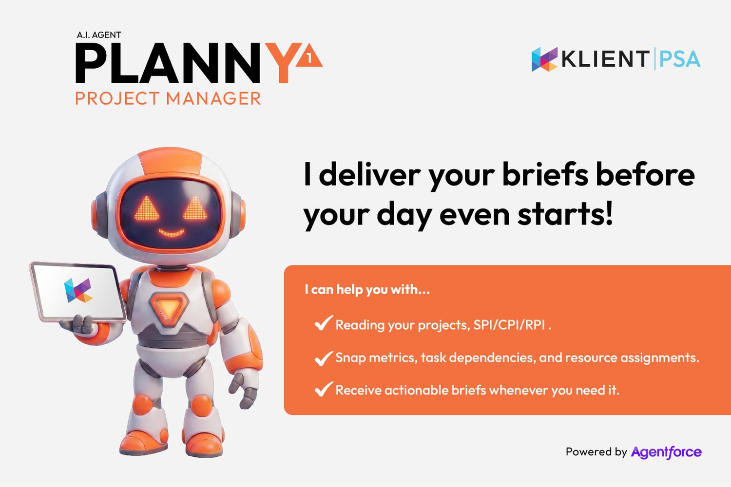 PLANNY1: Agentforce Agent for Project Briefs & Task Updates | Salesforce AgentExchange screenshot 3