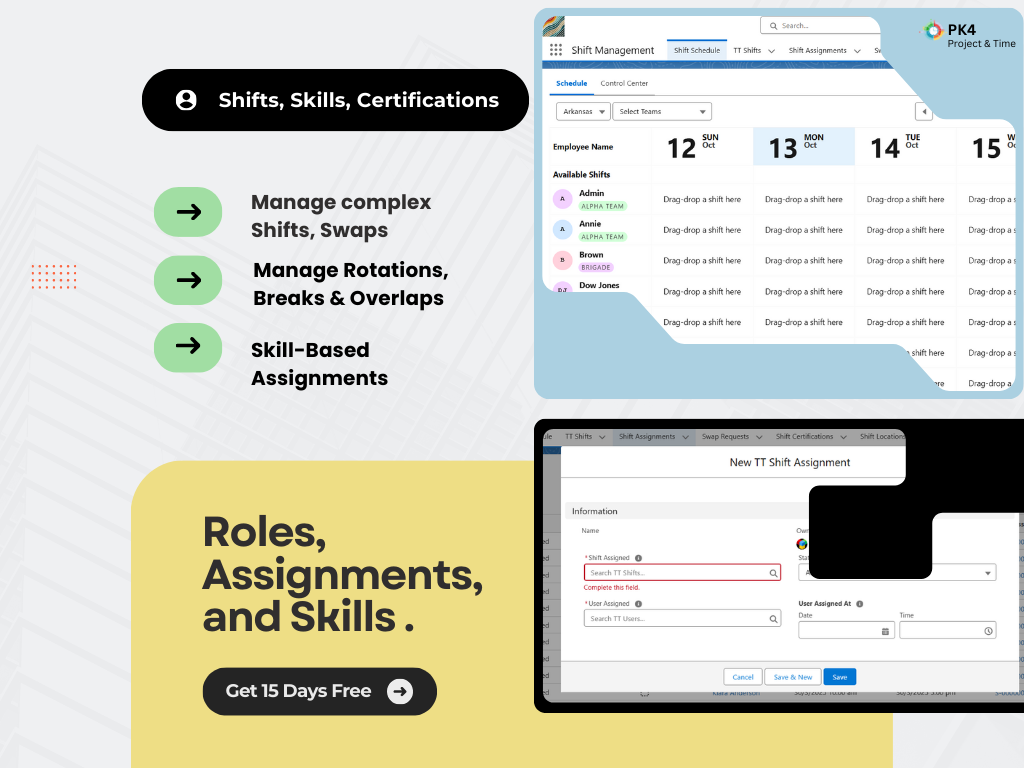 PK4 Projects & Time — Native Salesforce Time Tracking and Project Management. Track time on a mobile app, web app, Chrome, Jira, Slack. Full PSA solution from Planning to invoicing. Manage Projects, Improve resource utilization, profitability. | Salesforce AgentExchange screenshot 17