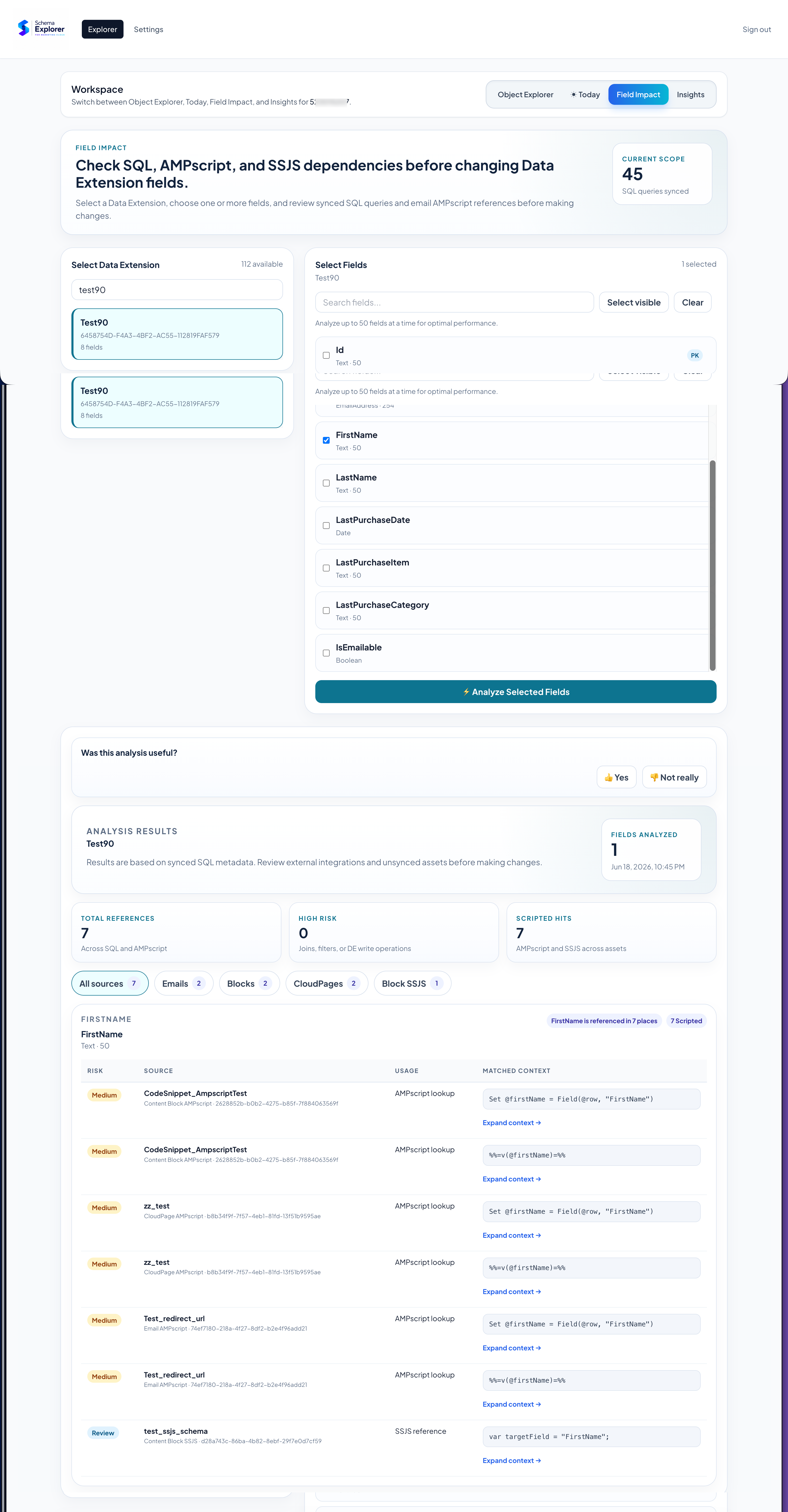Salesforce Marketing Cloud Schema Explorer | Data Lineage & Insights for  SFMC | Salesforce AgentExchange