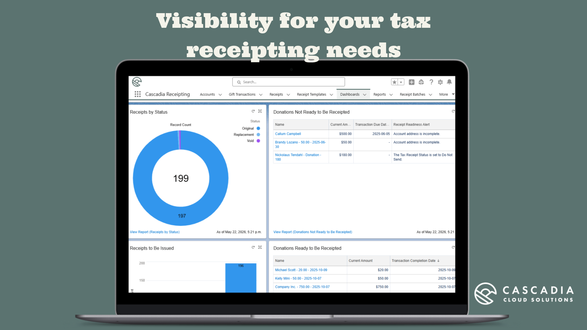 Salesforce Nonprofit Donation Tax Receipts and Acknowledgements for AFNP fka NPC | Streamlined Tax Compliance | Salesforce AgentExchange screenshot 7
