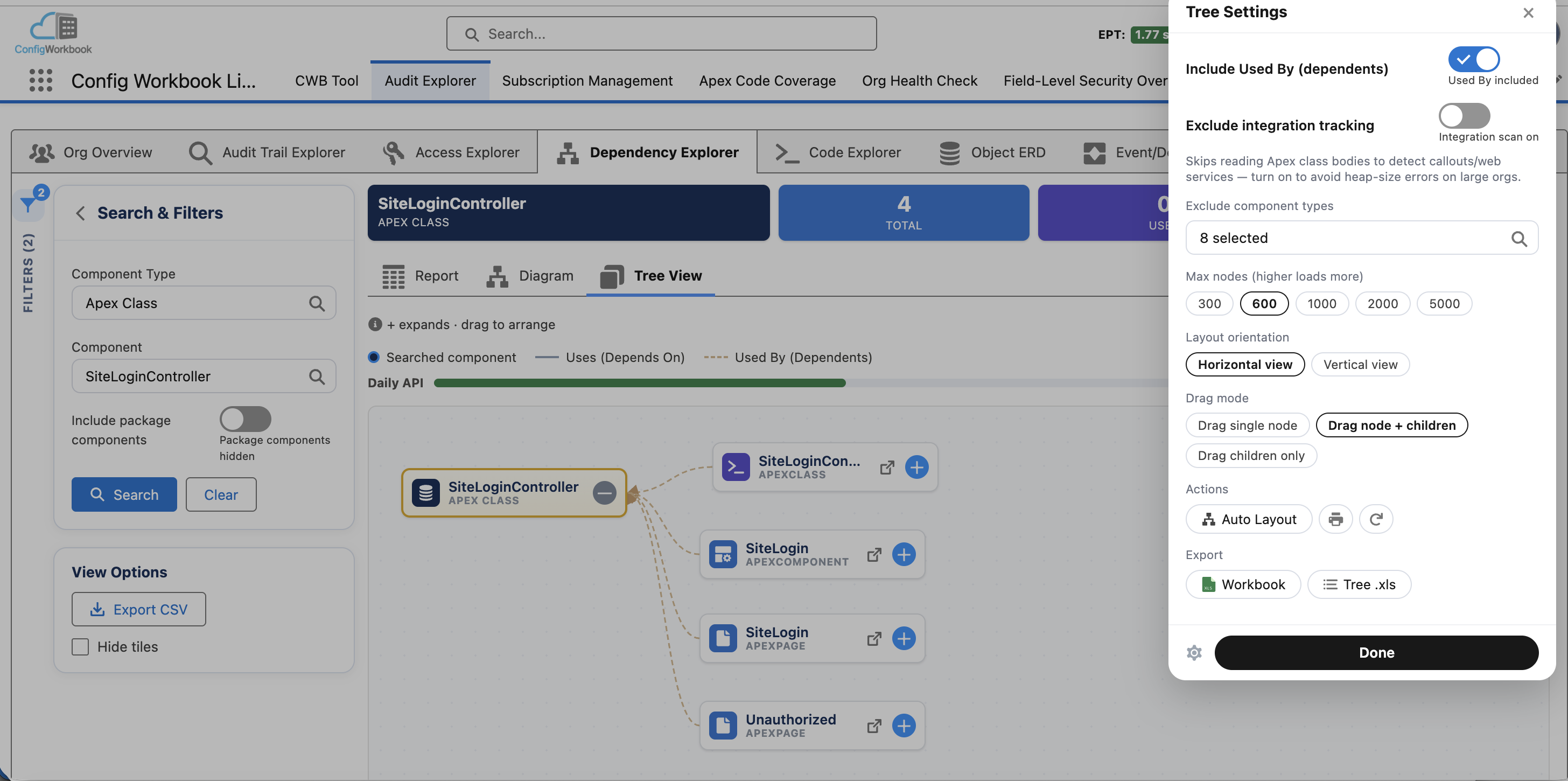 Component Dependency View
