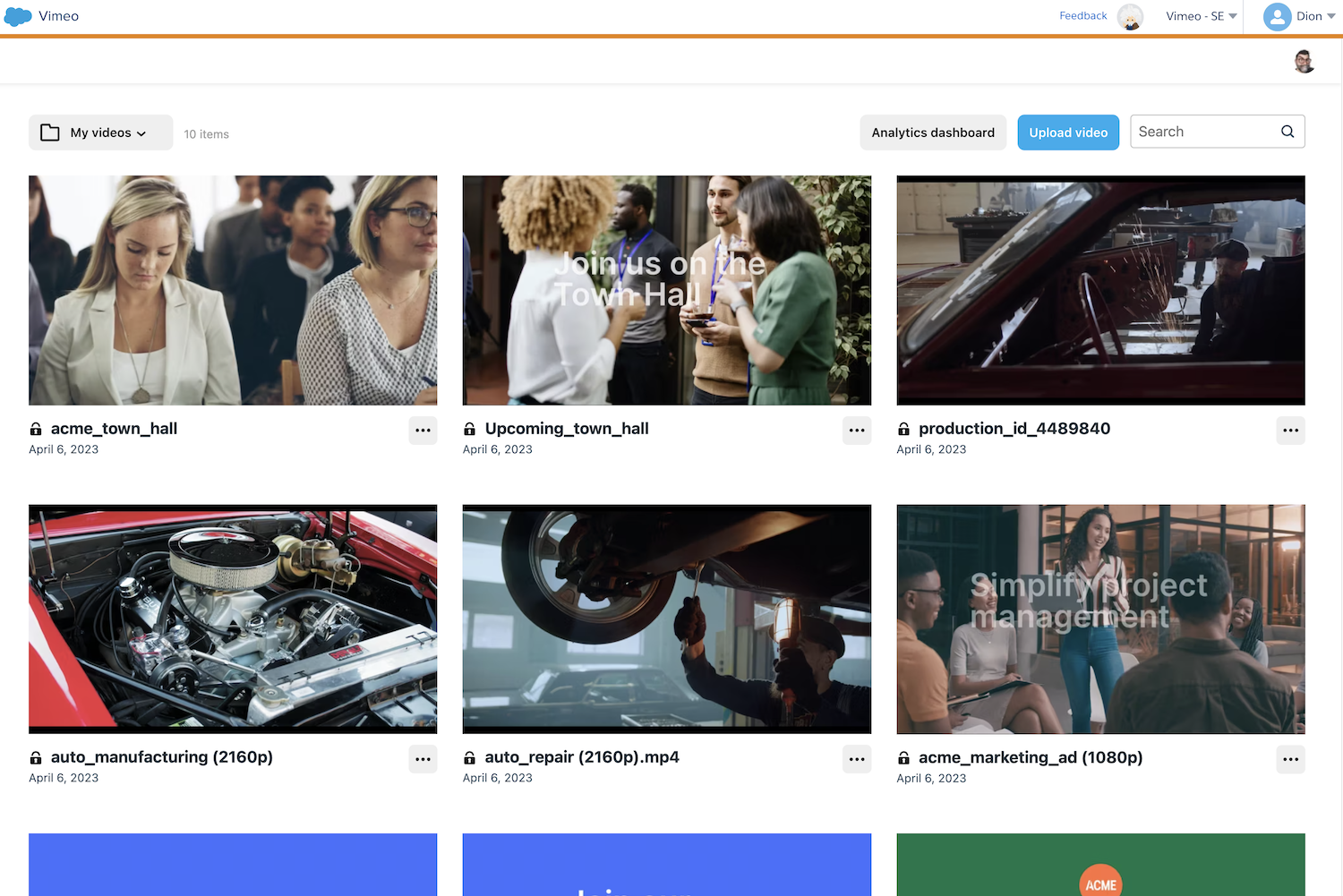 Como criar um gif no aplicativo do Vimeo para o Salesforce