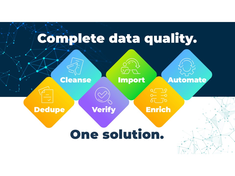Find bad data, deduplicate, standardize, verify, enrich, and automate in one intelligent solution.