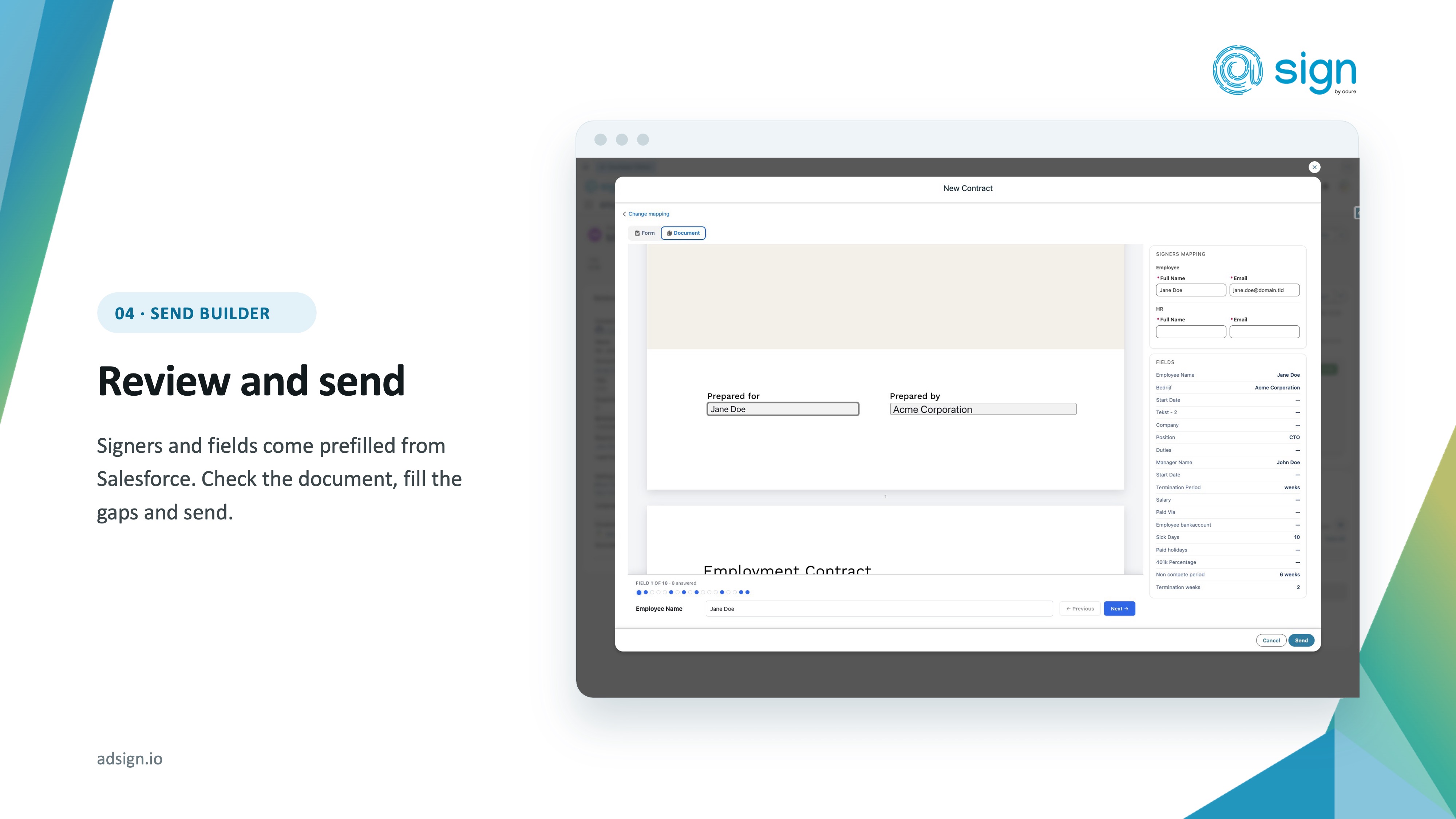 Zoho Sign E-Signatures, Document Generation & Forms for Salesforce | Salesforce AgentExchange screenshot 11