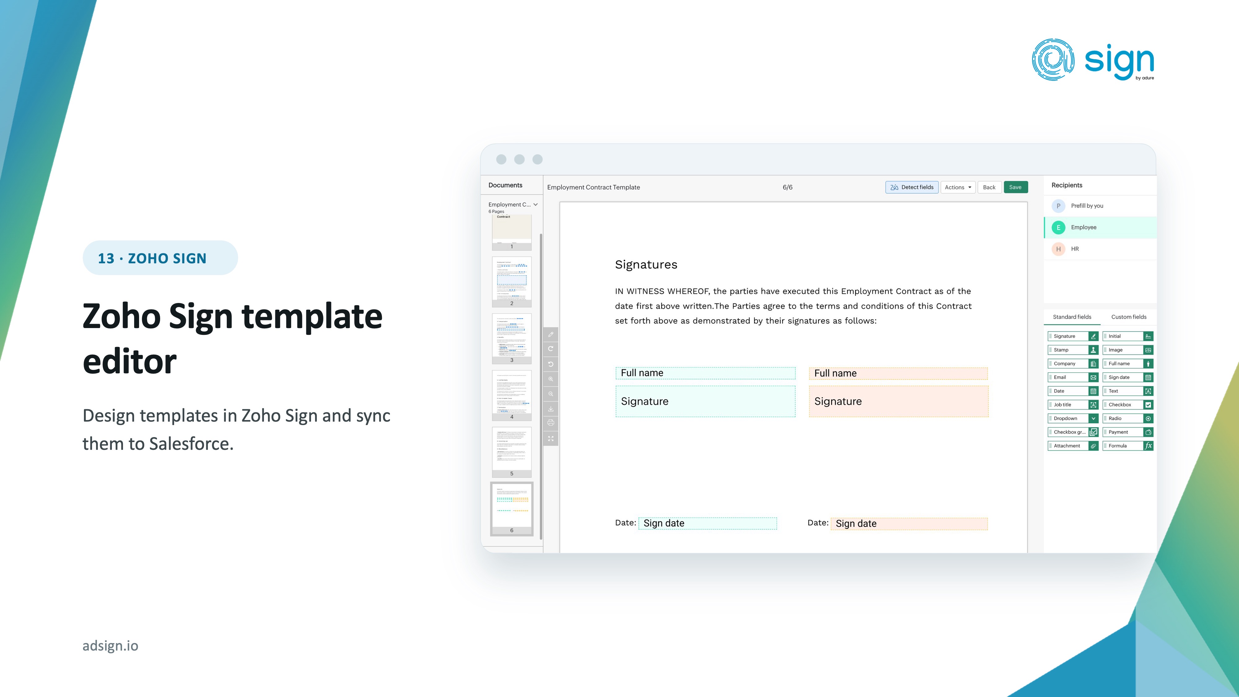 Zoho Sign E-Signatures, Document Generation & Forms for Salesforce | Salesforce AgentExchange screenshot 20