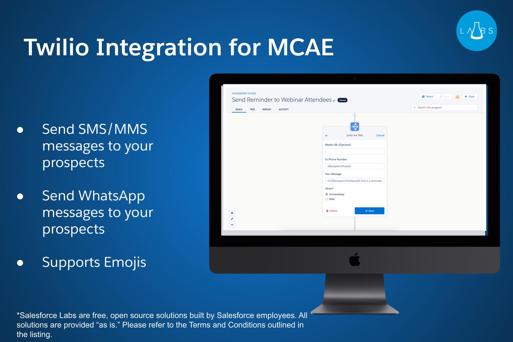 Twilio Integration for Marketing Cloud Account Engagement