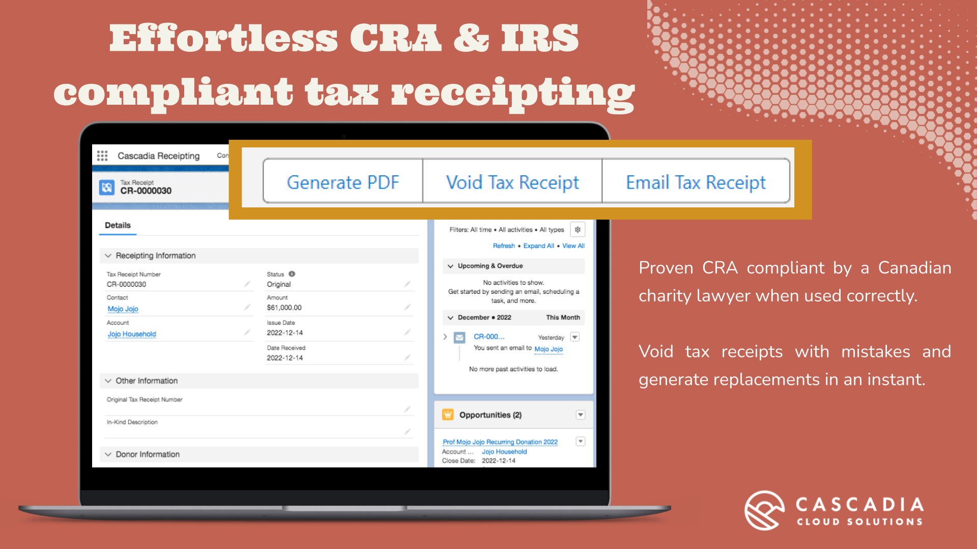 Salesforce Nonprofit Donation Tax Receipts and Acknowledgements for AFNP fka NPC | Streamlined Tax Compliance | Salesforce AgentExchange screenshot 3