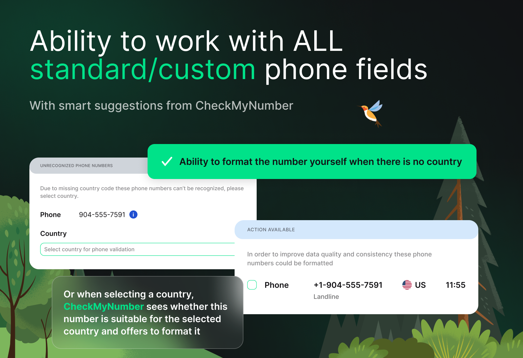 CheckMyNumber | Native phone validation, formatting and parsing solution