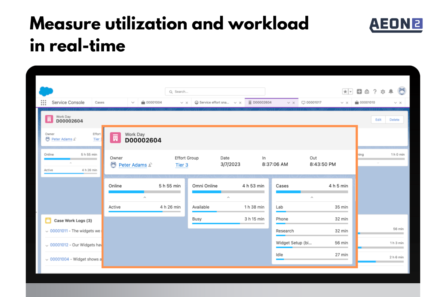 Aeon2 – Automated Time Tracking & Productivity Insights for Salesforce  Service Teams | Salesforce AppExchange