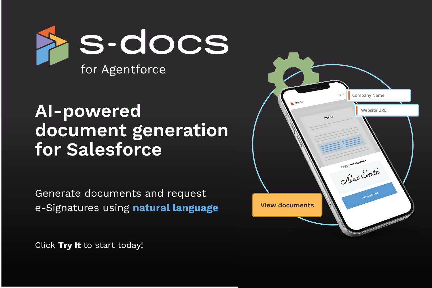 S-Docs for Agentforce: Native AI document generation and e
