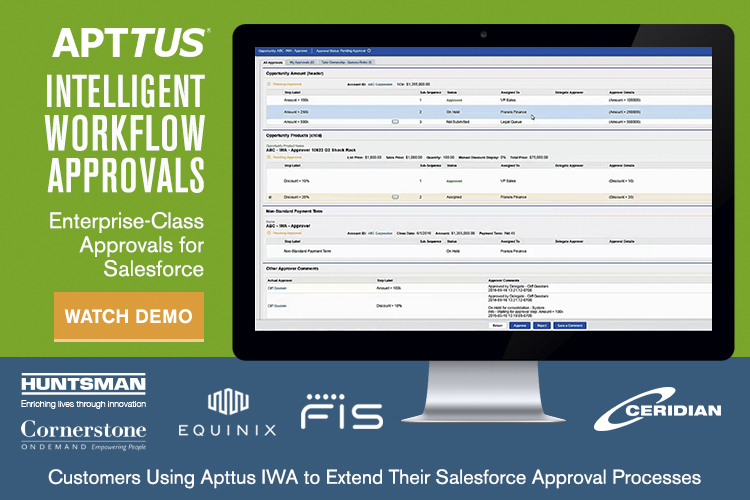 extend your salesforce approval processes with apttus iwa