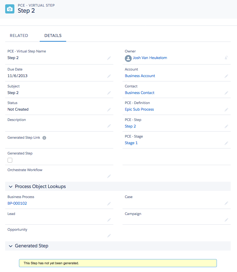 use virtual steps to determine potential future workload