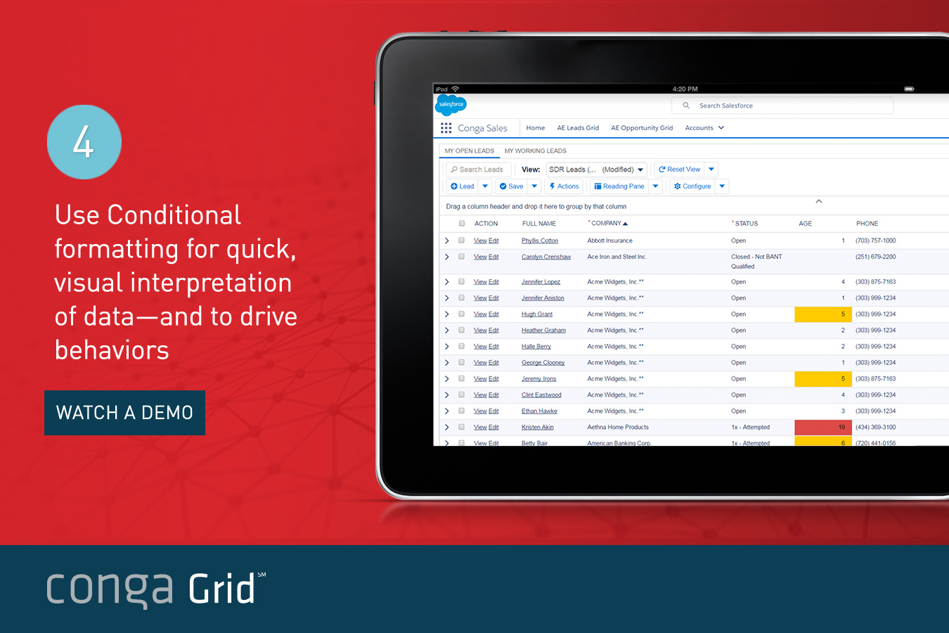 drive attention to key data with conditional formatting