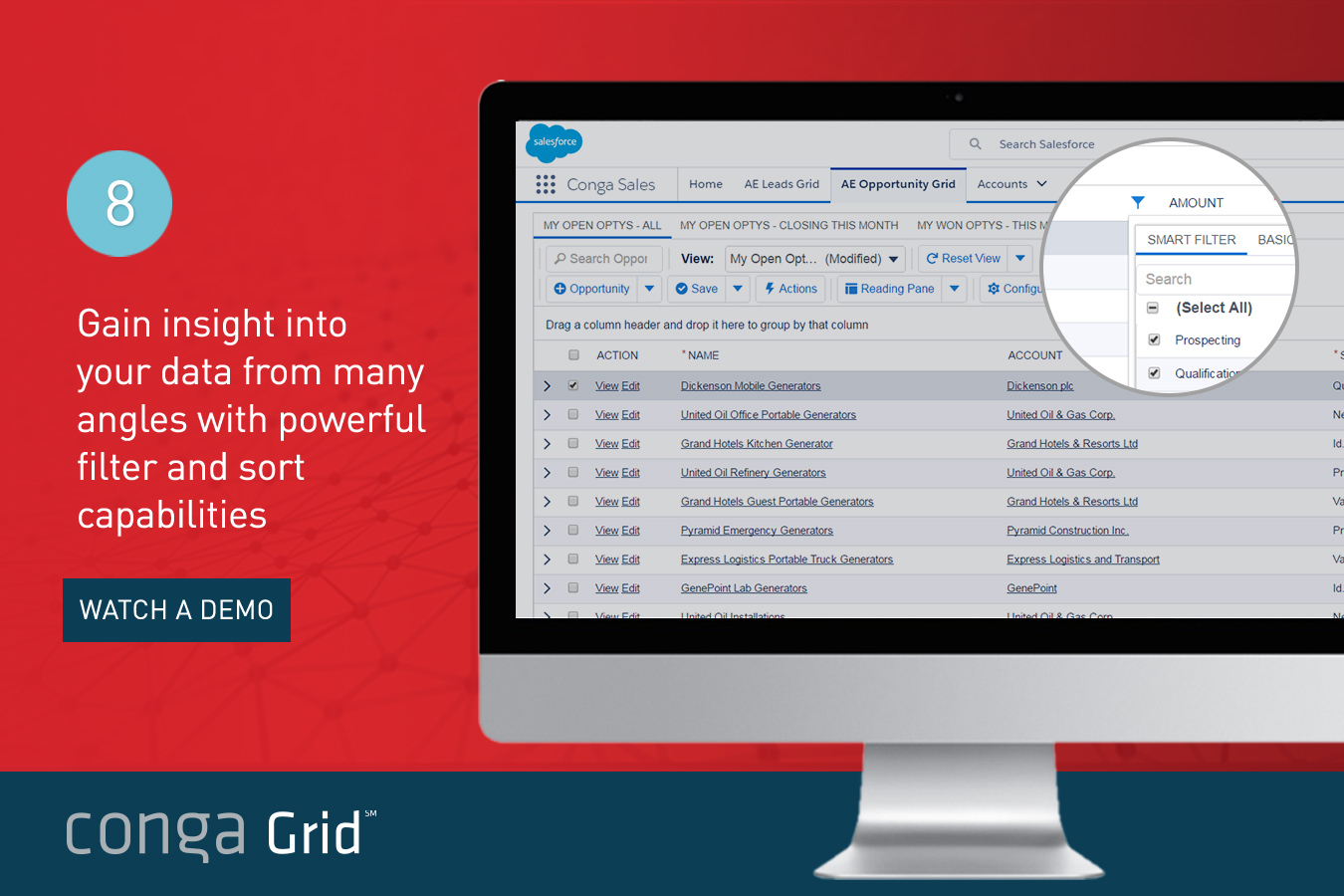 quickly filter and sort your data