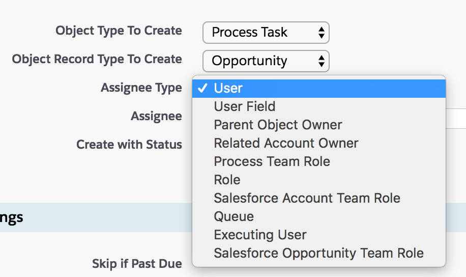 assign steps by user field role team role queue record owners specific