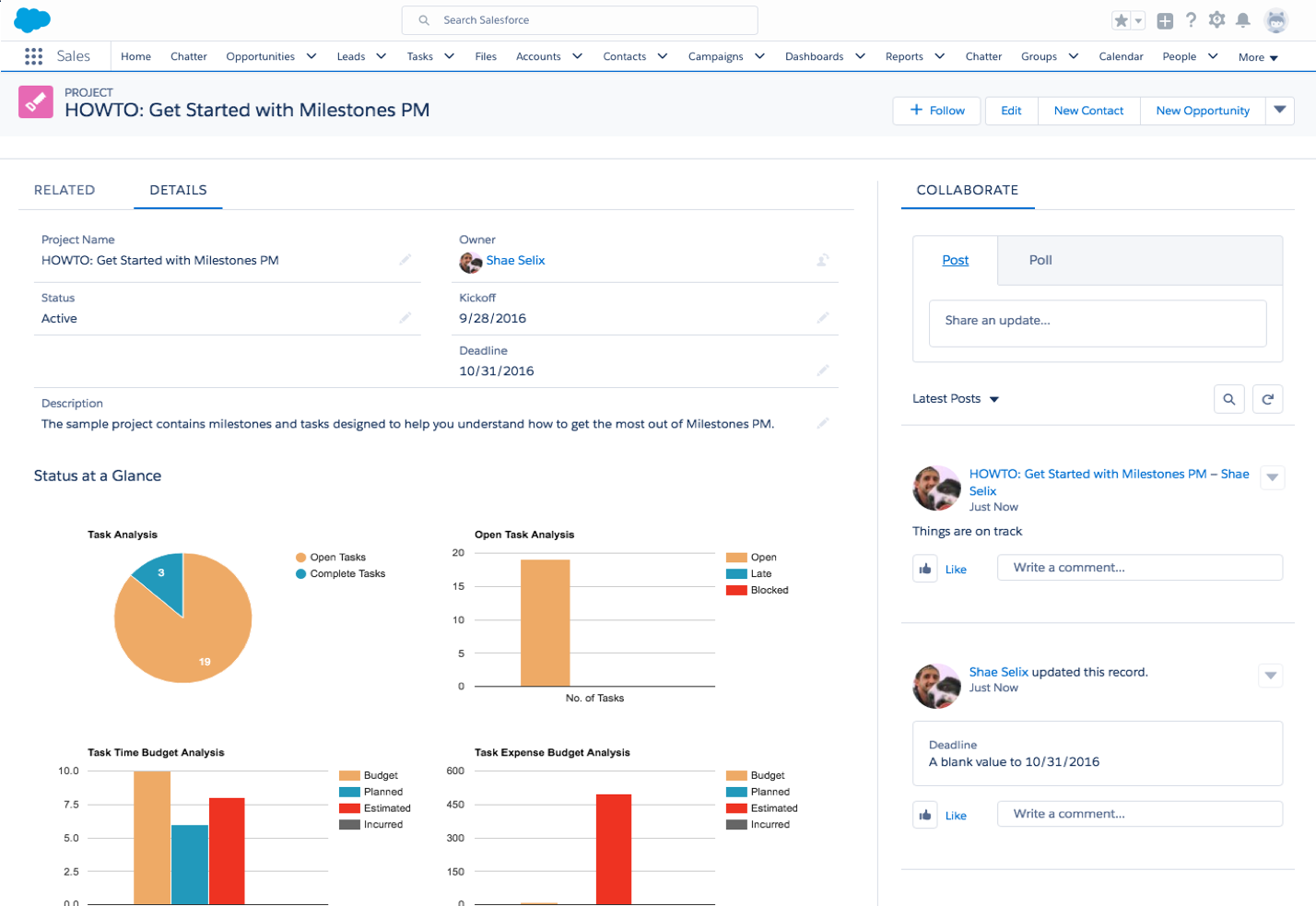 milestones pm project and task management
