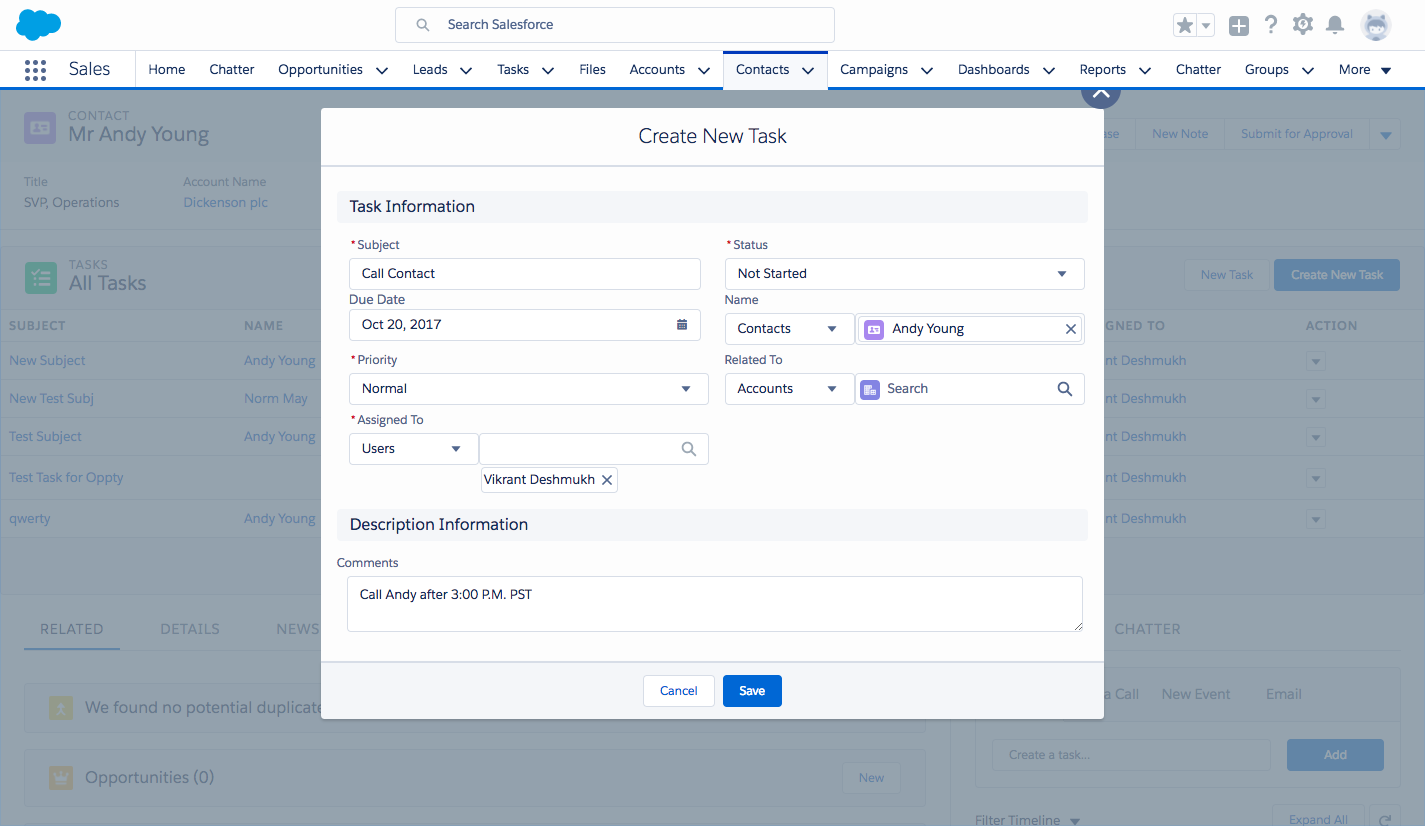 assign task to multiple users salesforce