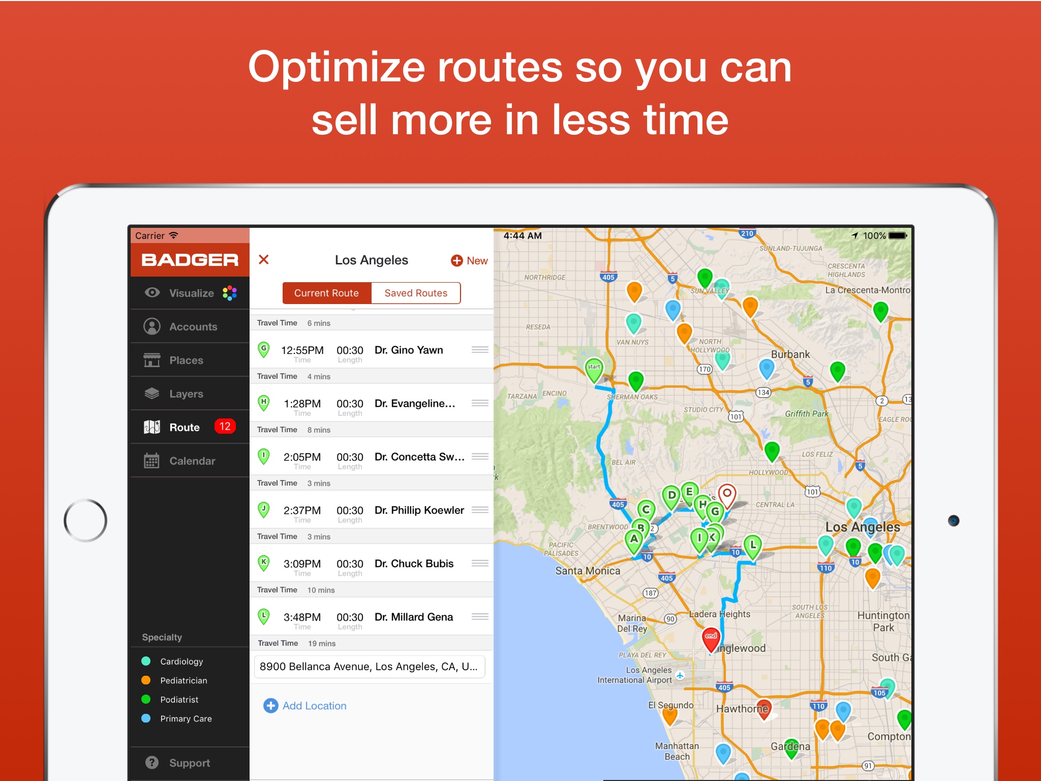 Badger Map Route Planner Badger Maps: Sales Route Planner For Salesforce - Badger Maps, Inc. -  Appexchange