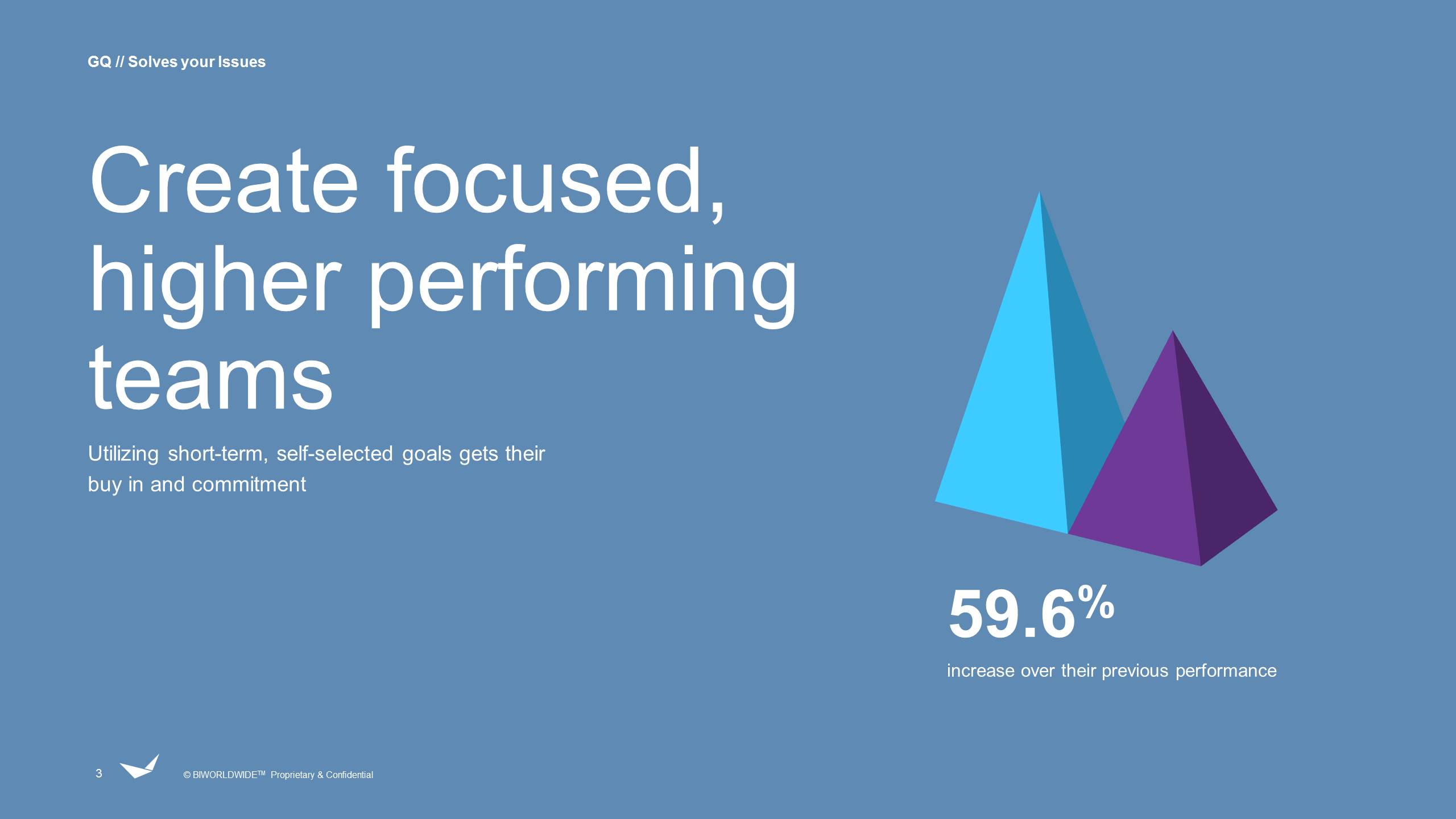 participants select the performance goal of their choice from three pre