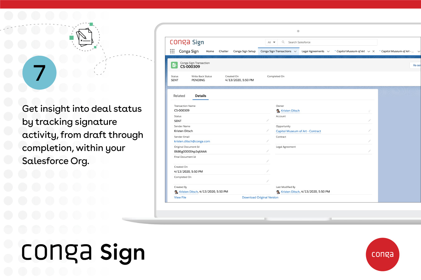 transparency with tracking in salesforce