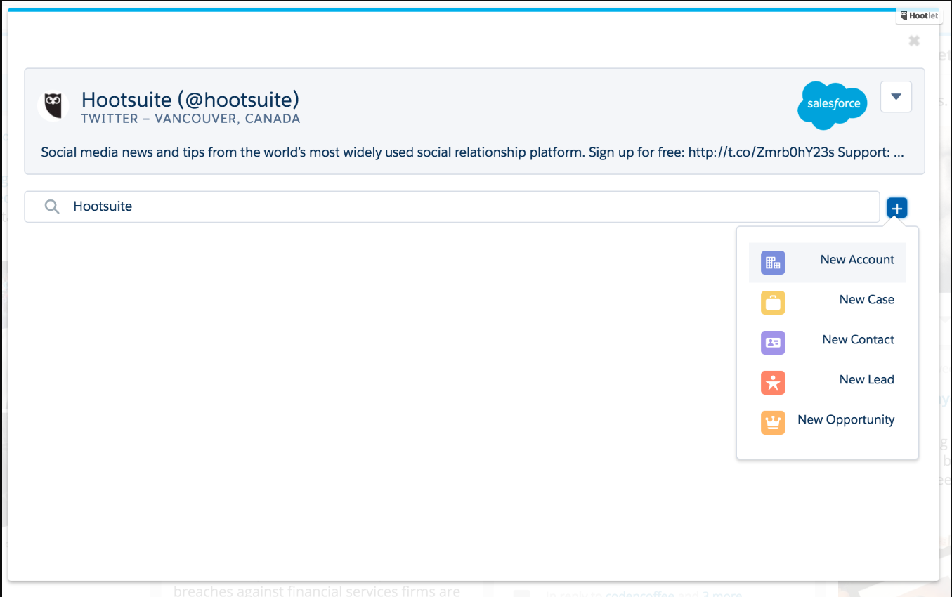 Salesforce For Hootsuite Hootsuite Appexchange