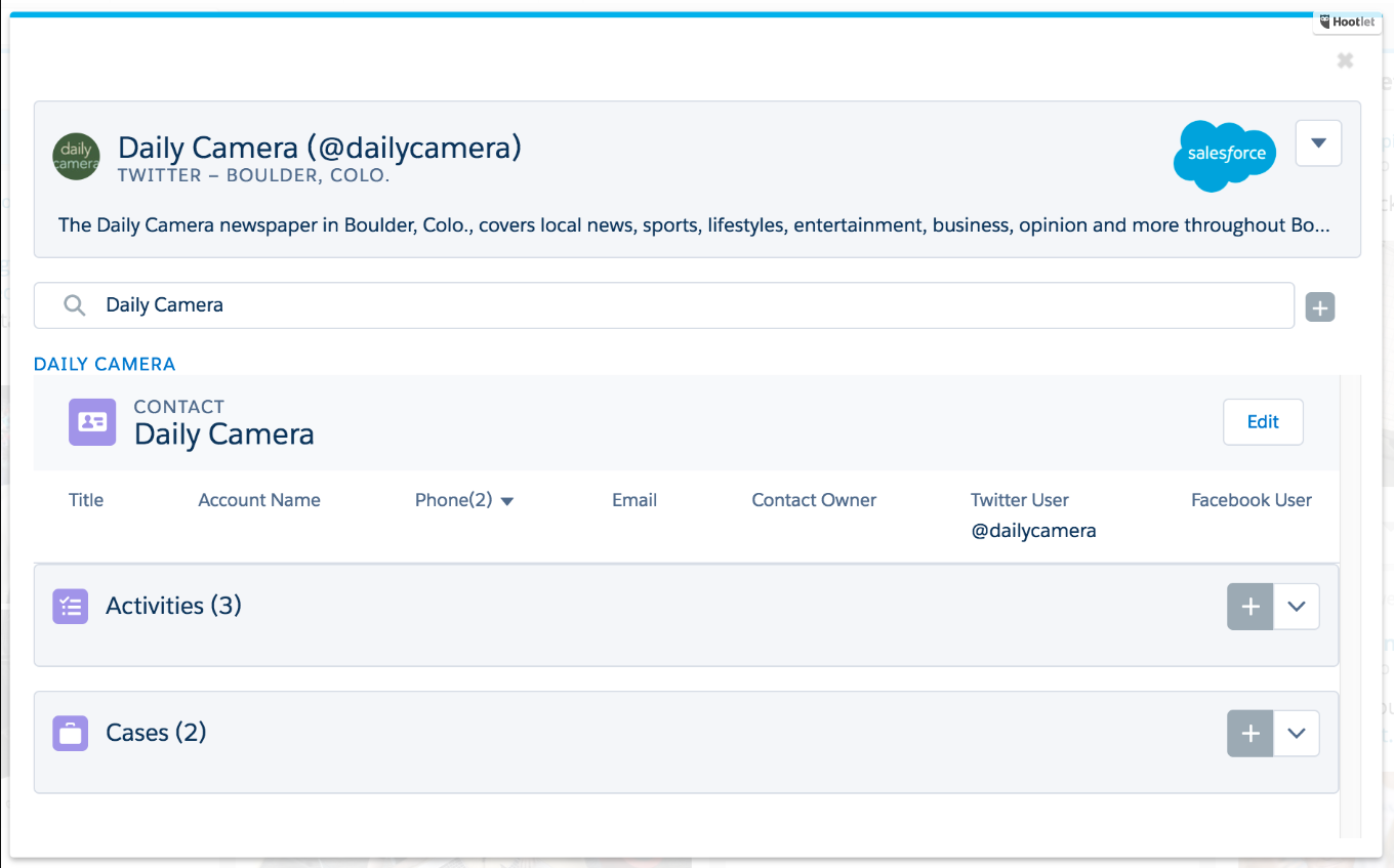 Salesforce For Hootsuite Hootsuite Appexchange