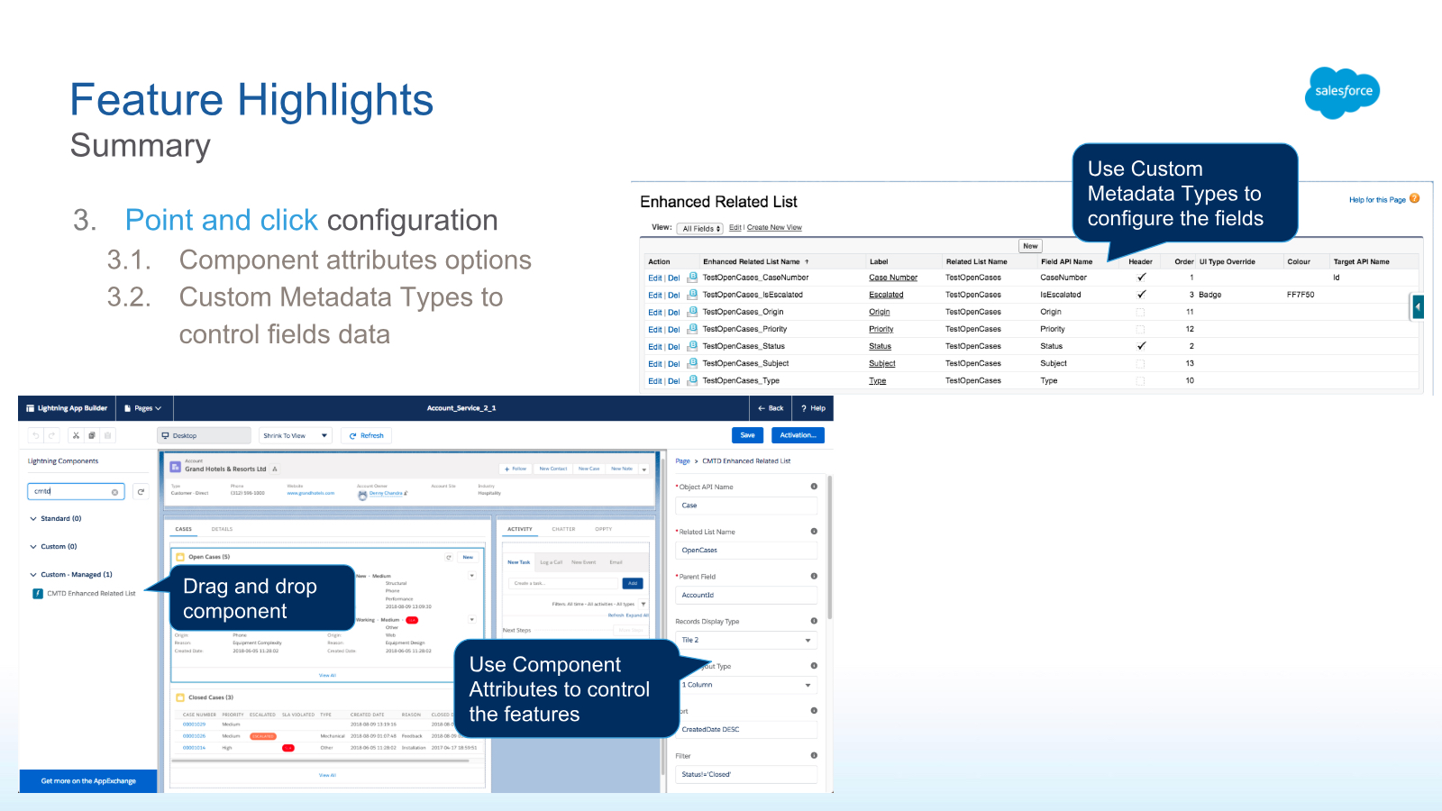 feature point and click configuration