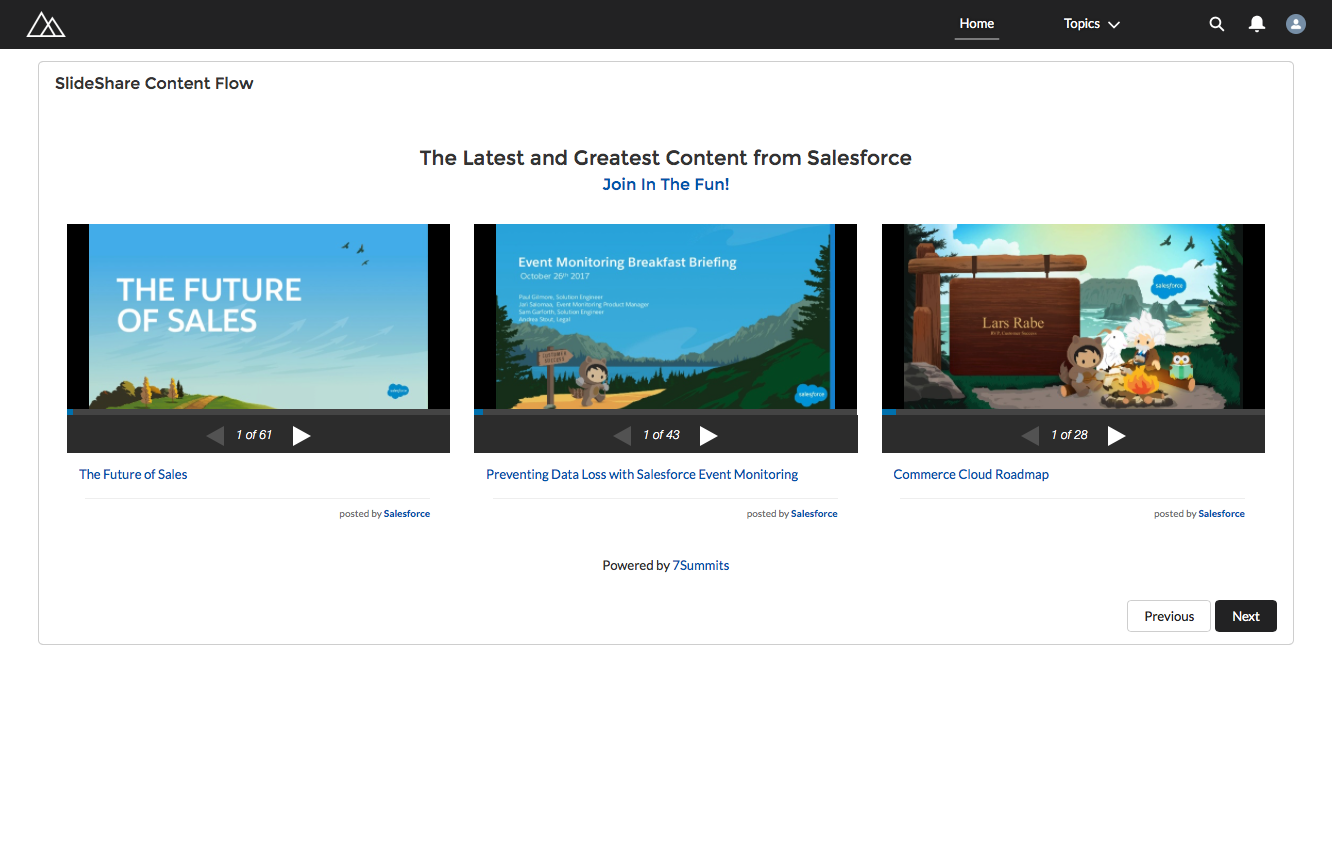 SlideShare Connector (Flow Action) - IBM - AppExchange