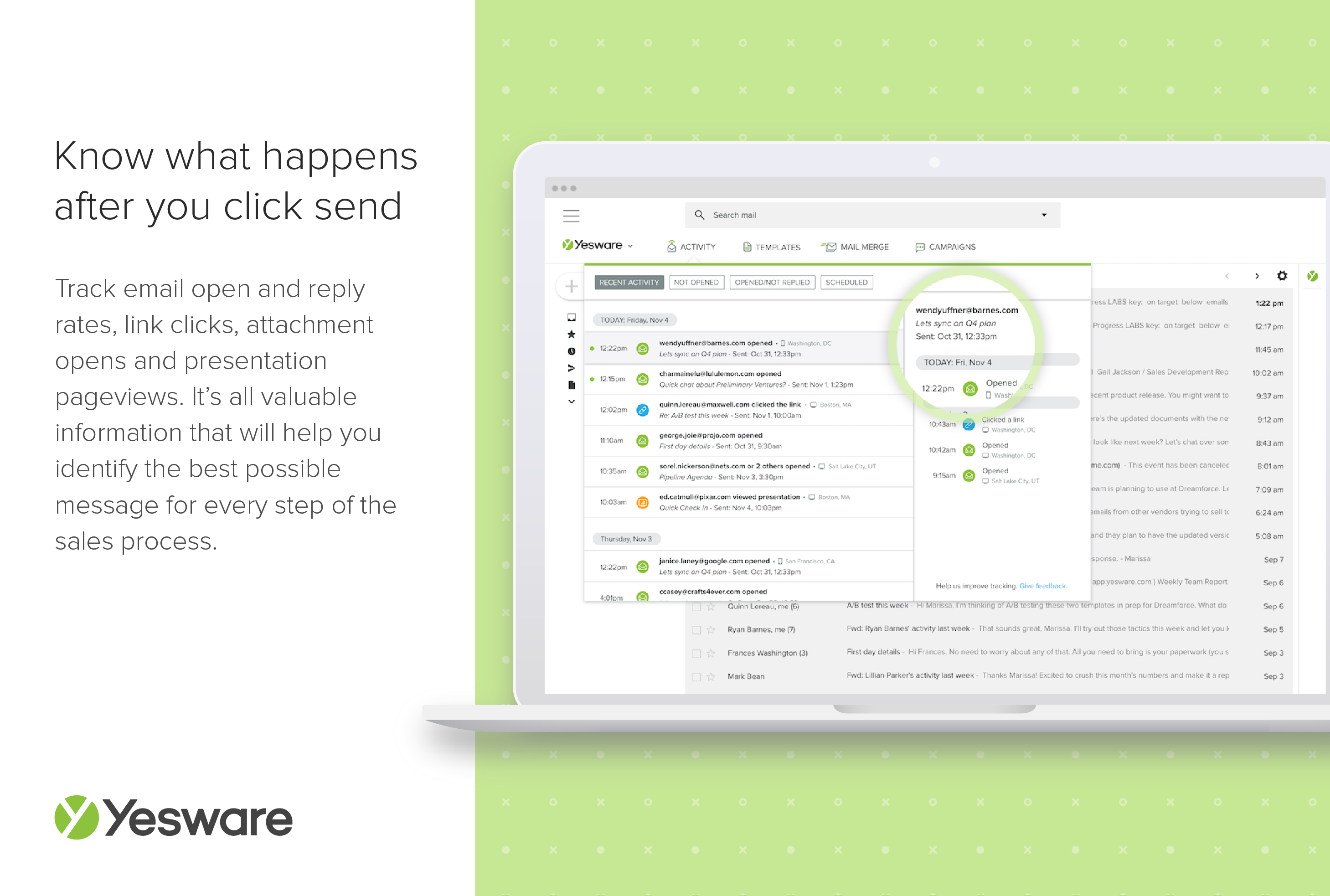 Yesware Calendar Sync & Summary Task Logging