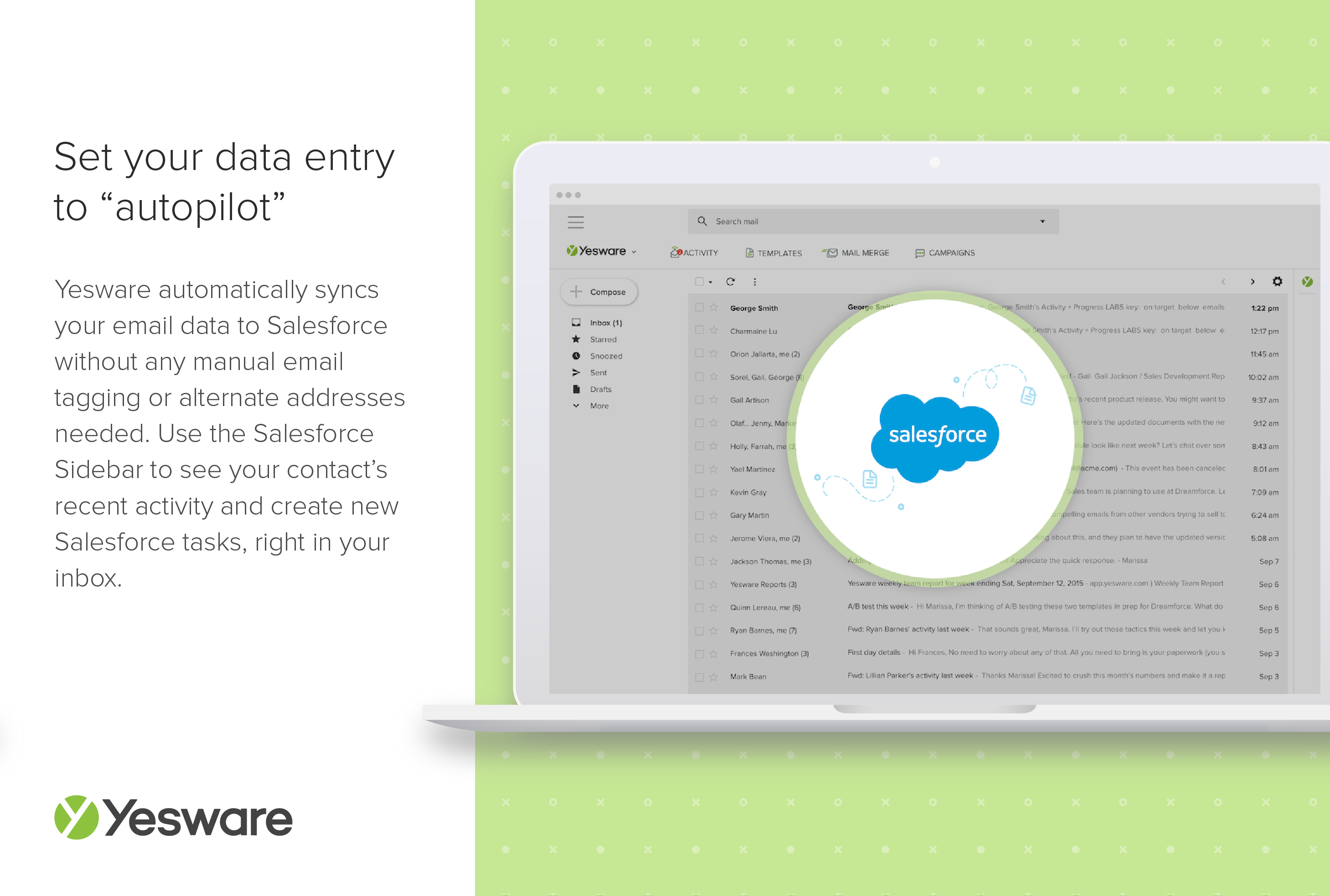 Yesware Calendar Sync & Summary Task Logging