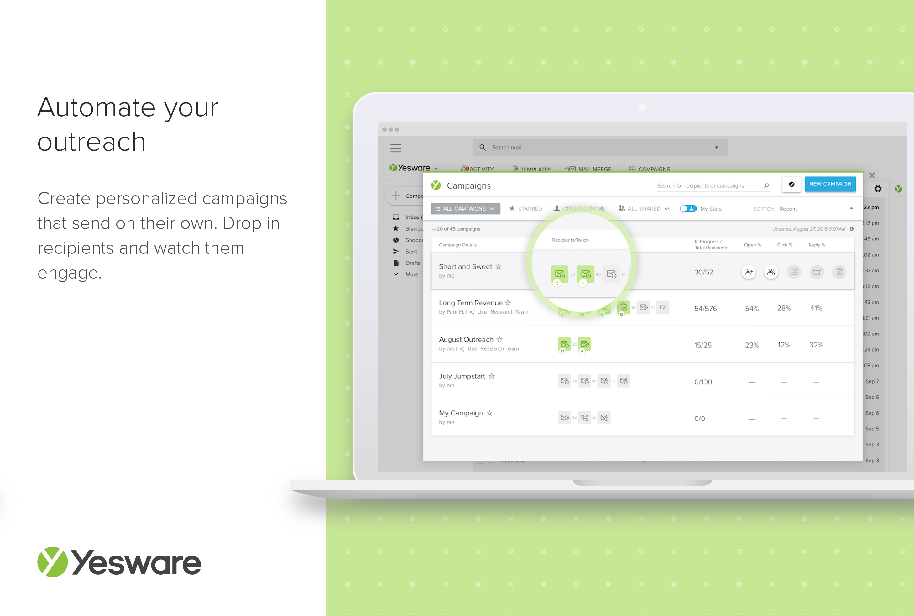 Yesware Calendar Sync & Summary Task Logging