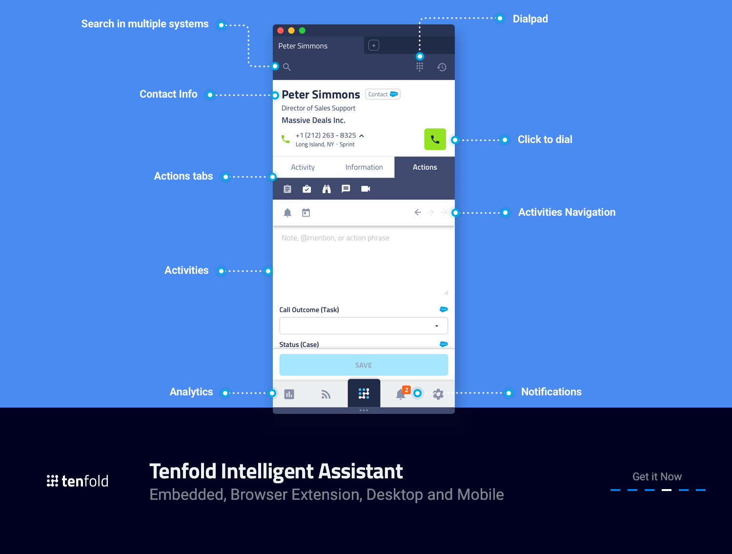 tenfold ui for salesforce