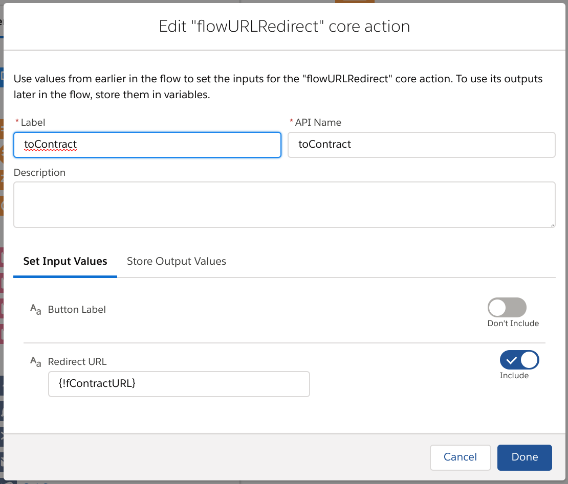flow url redirect core action easily redirect a flow to any record or url
