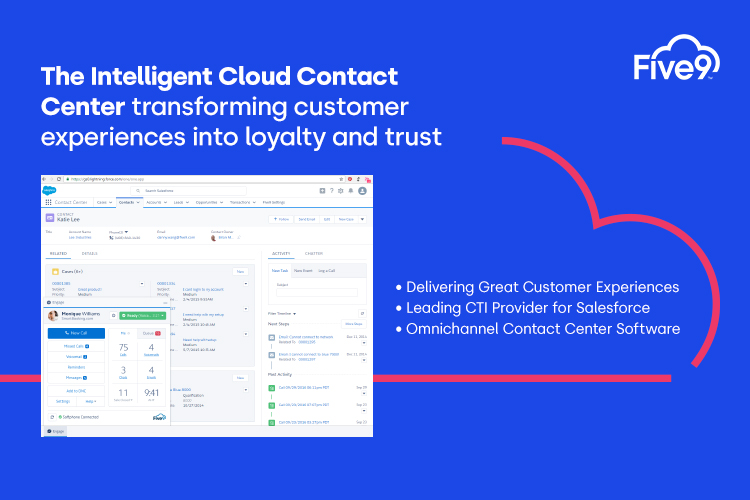 Five9 Cloud Contact Center For Service Cloud Voice Five9 Appexchange