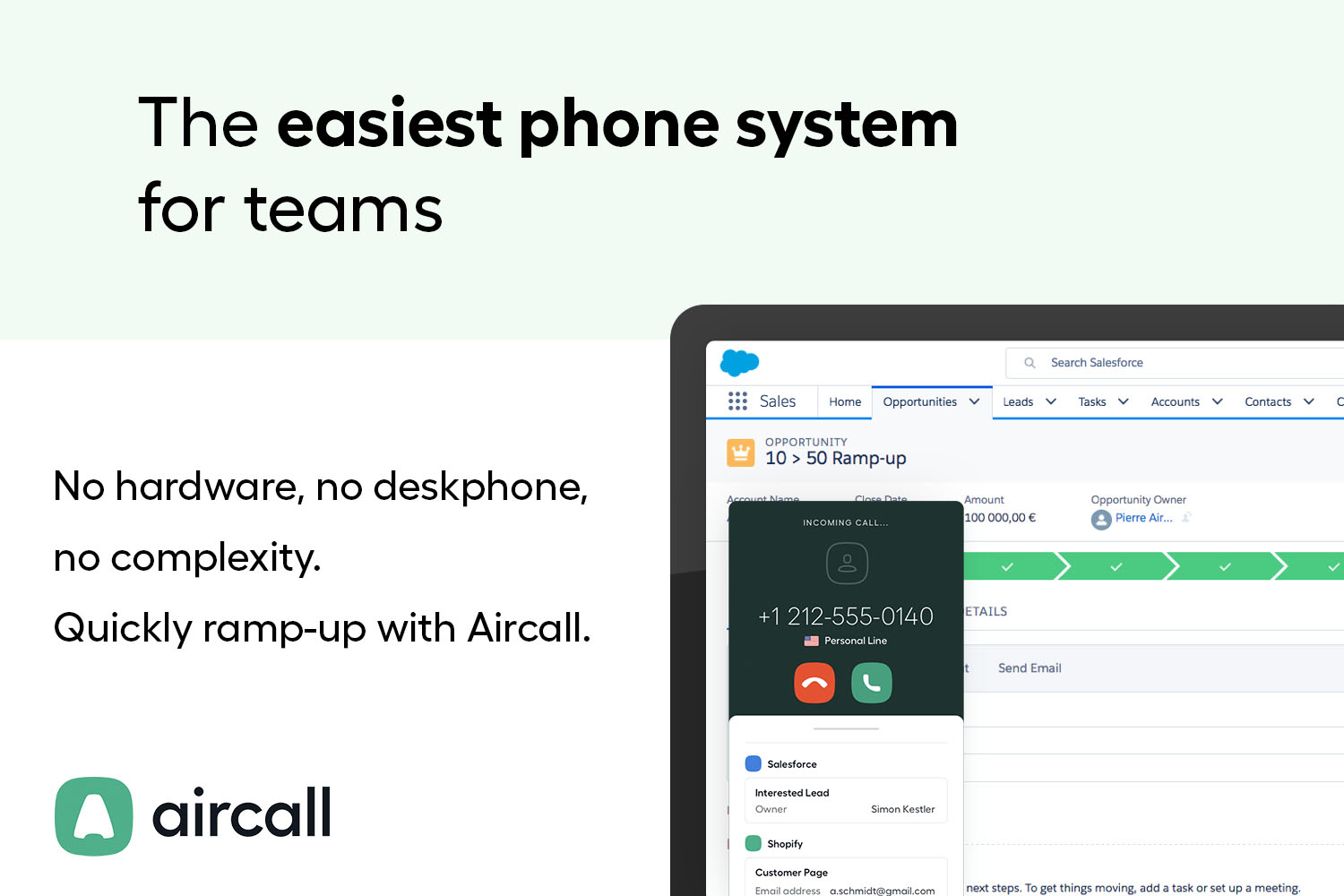 Aircall, sistema telefonico basato su cloud