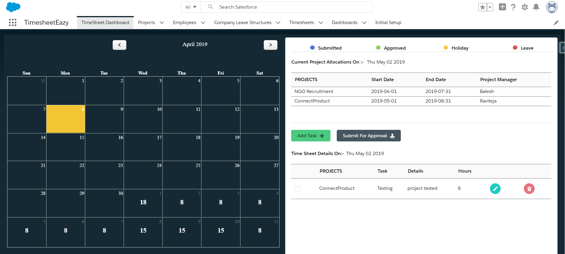 employee timesheet management