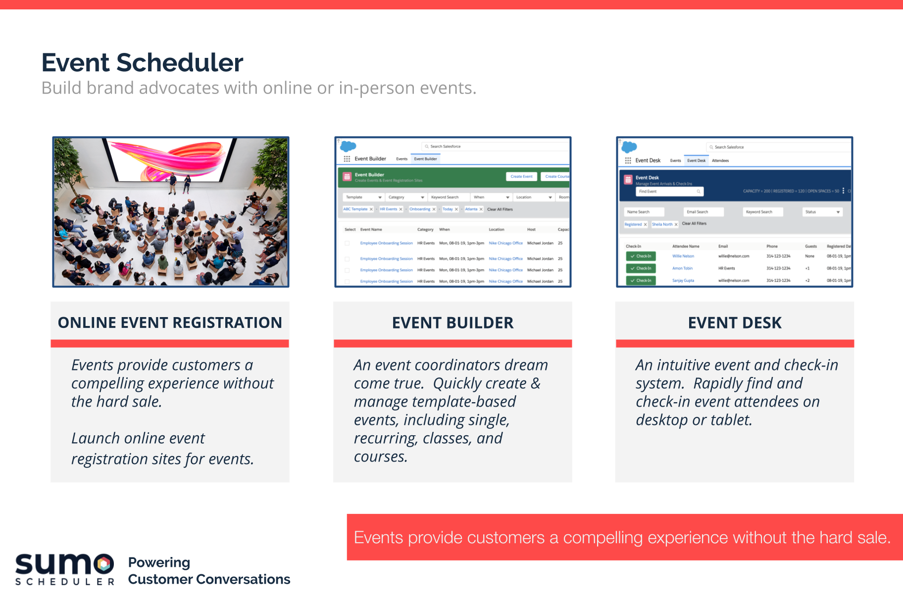 event scheduler
