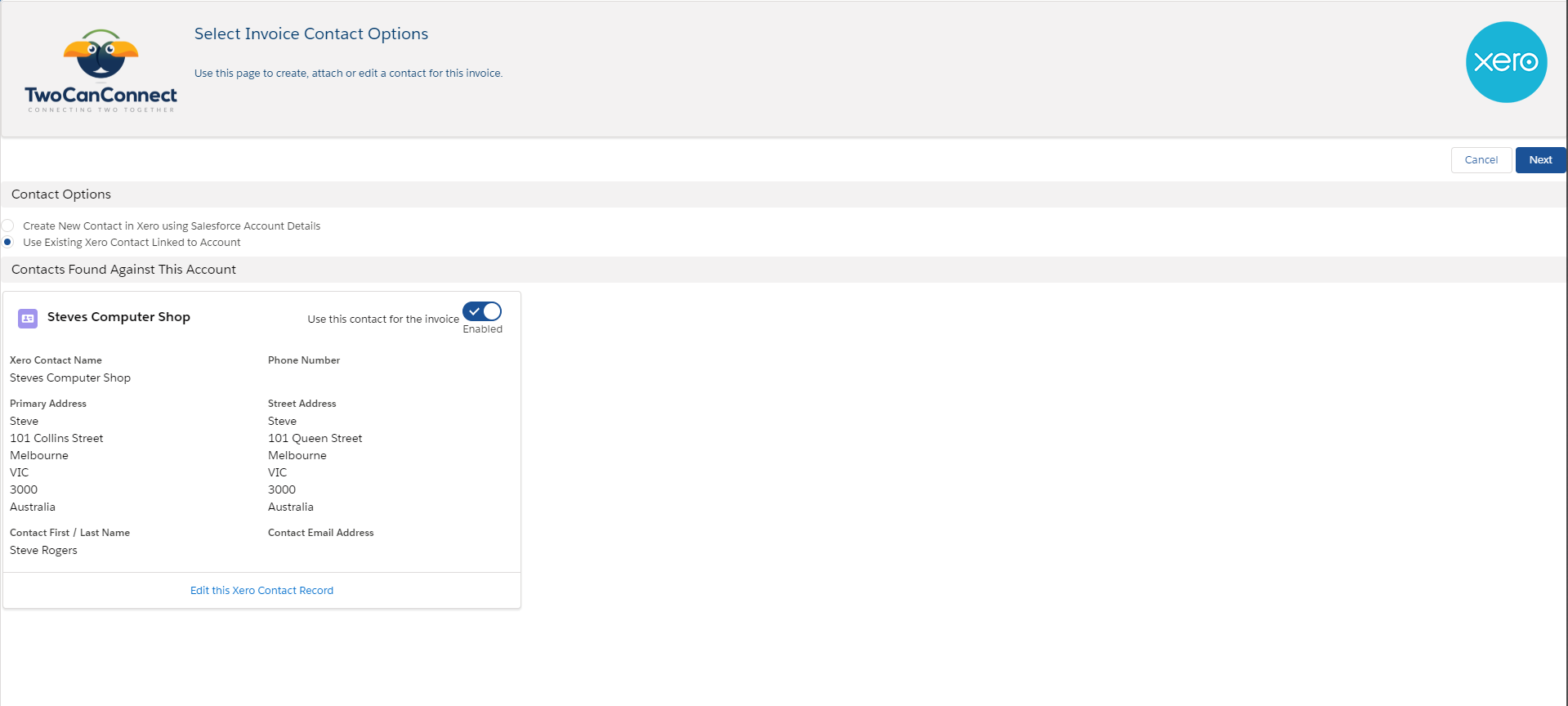 TwoCanConnect - Integrate Salesforce and Xero - SOL Business Solutions PTY  LTD - AppExchange