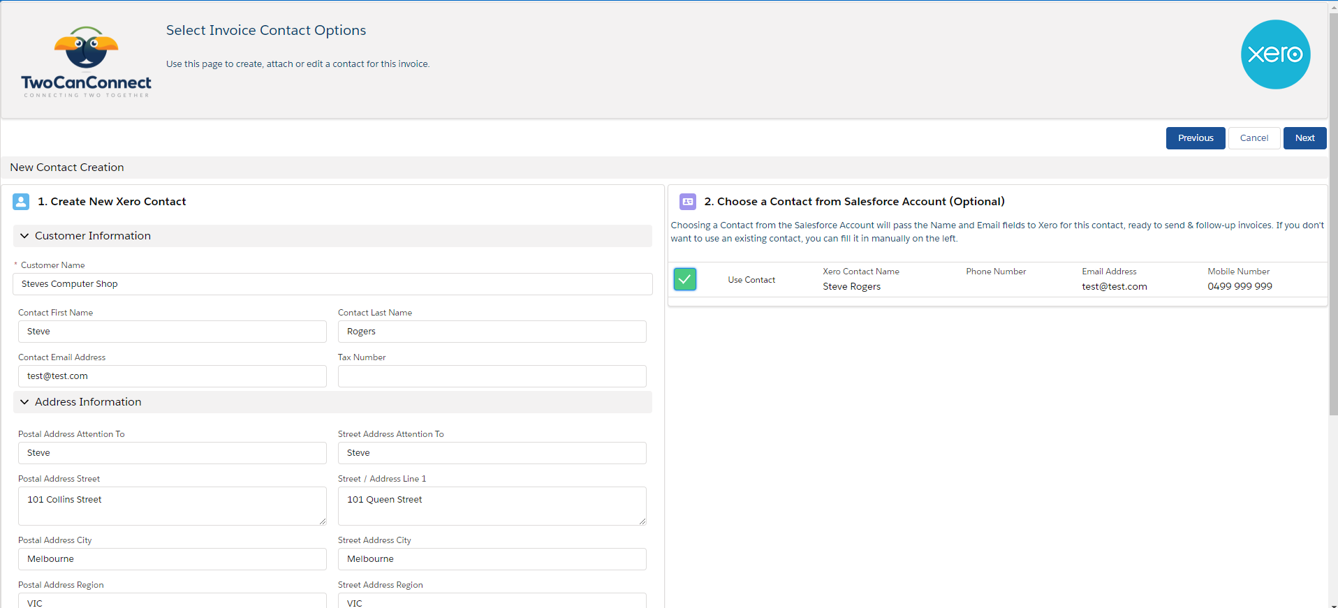 TwoCanConnect - Integrate Salesforce and Xero - SOL Business Solutions PTY  LTD - AppExchange