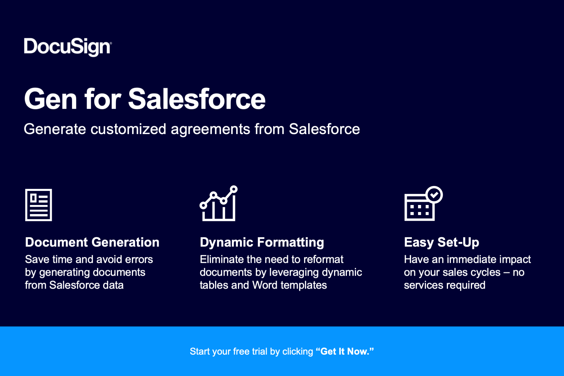 自動生成 | Docusign | Gen | Salesforce AppExchange