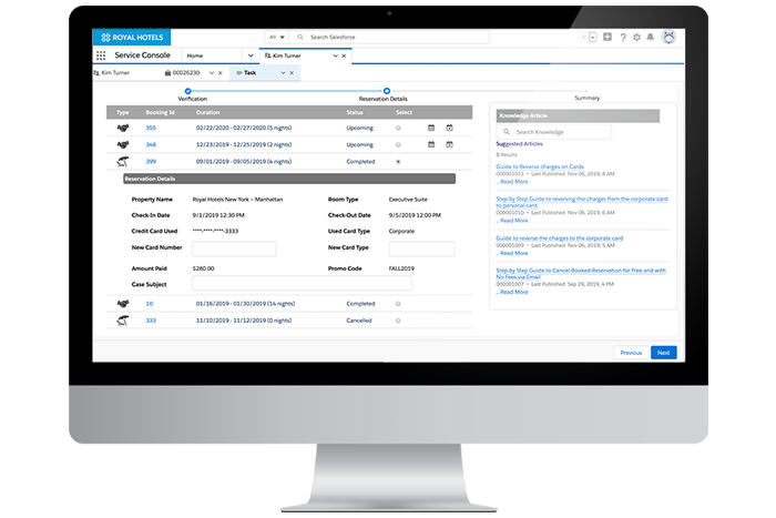 pre configured business processes for contact center personas