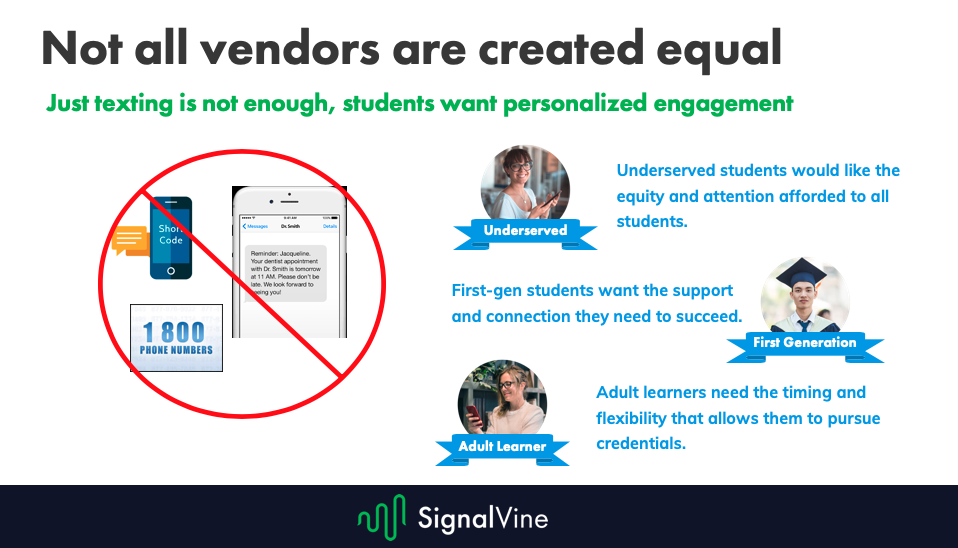 signal vine s blended messaging approach