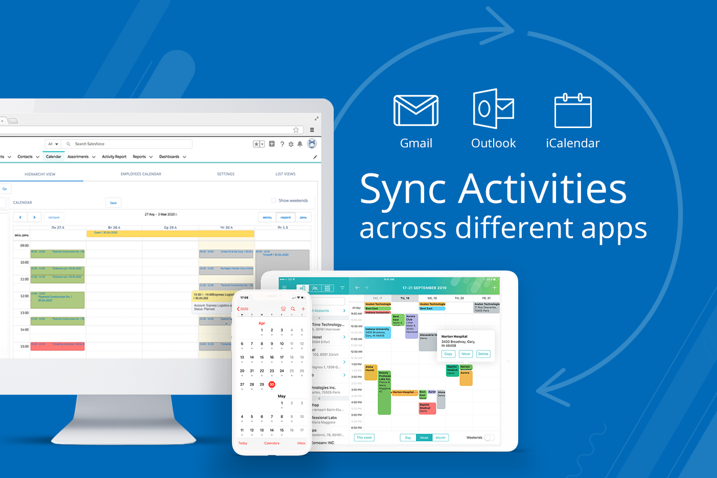 sync activities across different apps